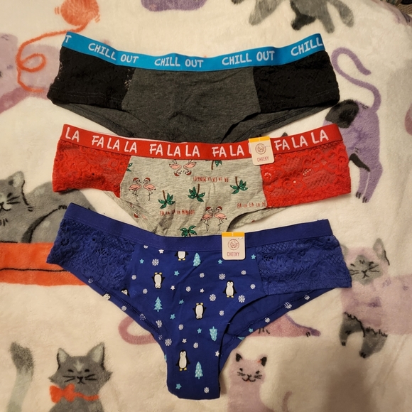 3 Pairs of Cheeky Holiday Panties - Picture 2 of 9